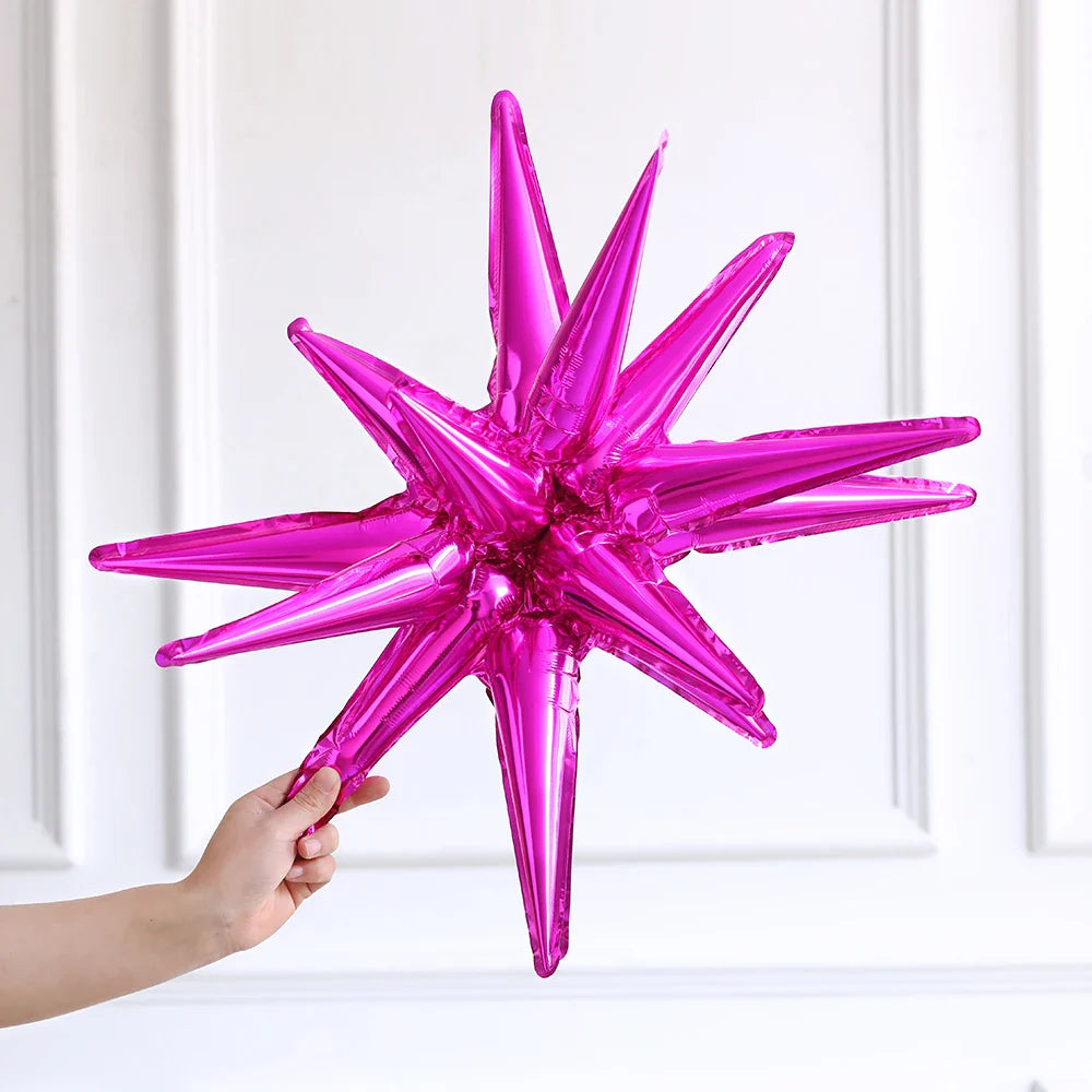 3/5/7pcs 22-inch Explosion Star Balloon Gold Pink Aluminum Foil Balloons Birthday Wedding Party Decorations Baby Shower Supplies