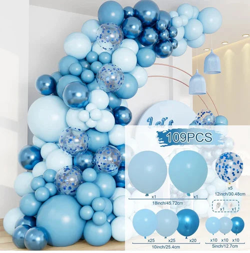 Blue Balloon Garland Arch Kit Wedding Birthday Party Decoration Kids