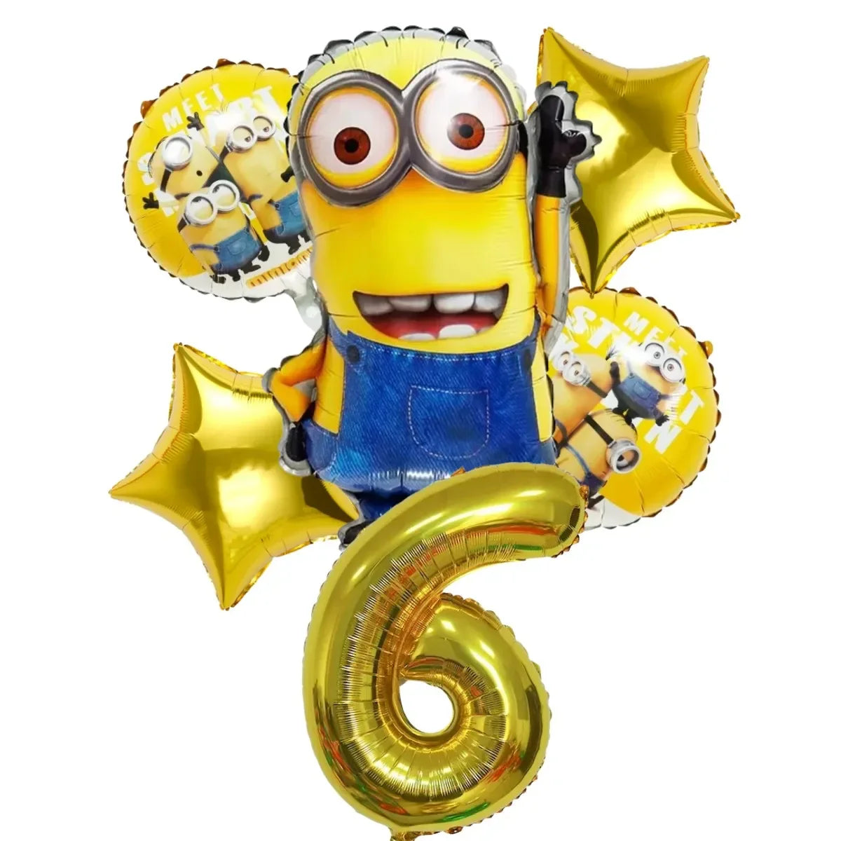 Hot Anime Yellow Birthday Party Baby Shower Balloon Set Disposable Tableware Decoration Supplies Cup Napkin Background Boy Likes