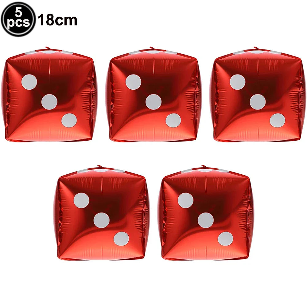 Casino Party Decoration Poker Honeycomb Ball Poker Card Garlands Balloons Casino Las Vegas Themed Adult Birthday Party Supplies