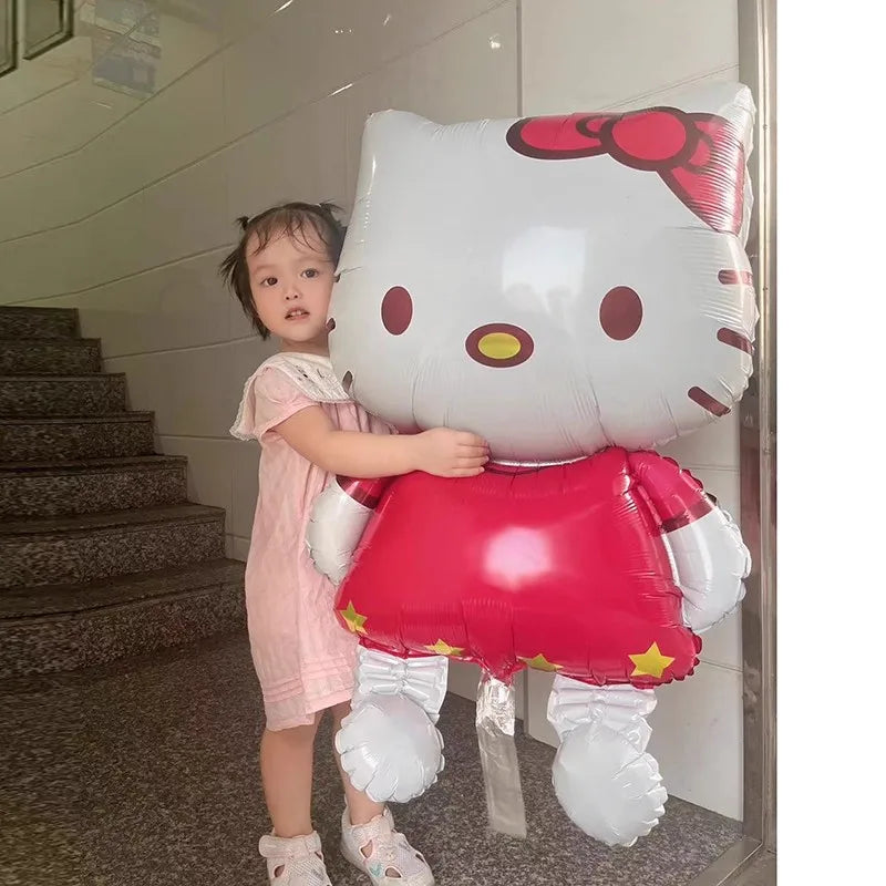 116x68cm Cute Hello Kitty Foil Balloons Set Kids Birthday Party Decorations Baby Shower DIY Supplies Girl Photo Props Gifts