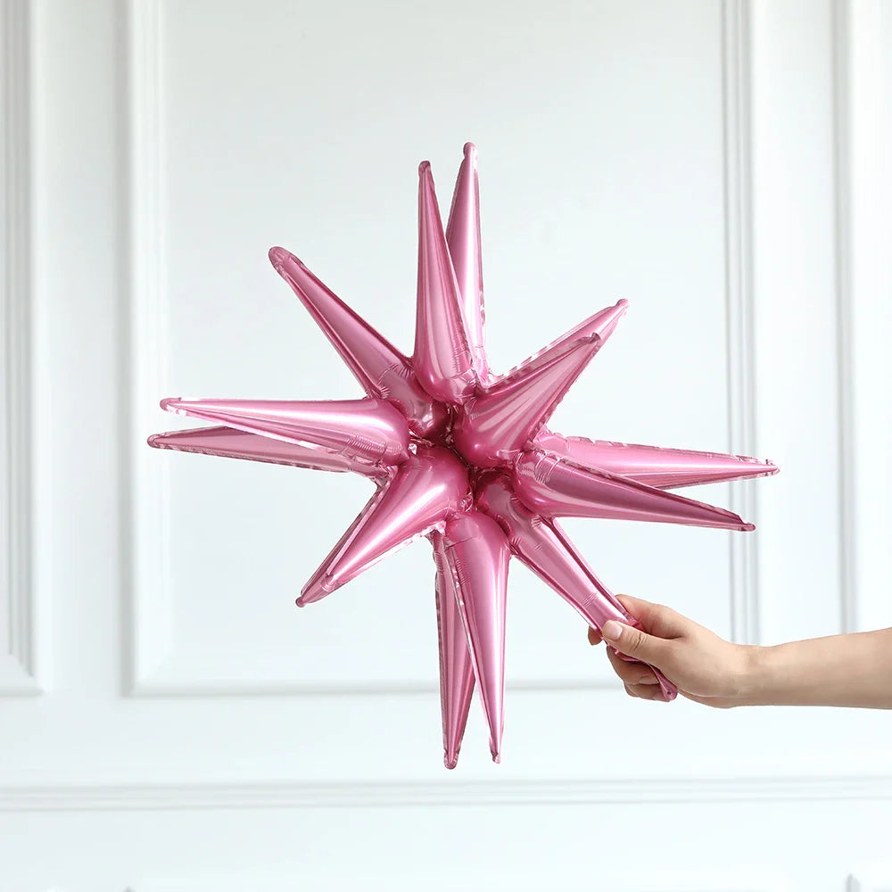 3/5/7pcs 22-inch Explosion Star Balloon Gold Pink Aluminum Foil Balloons Birthday Wedding Party Decorations Baby Shower Supplies