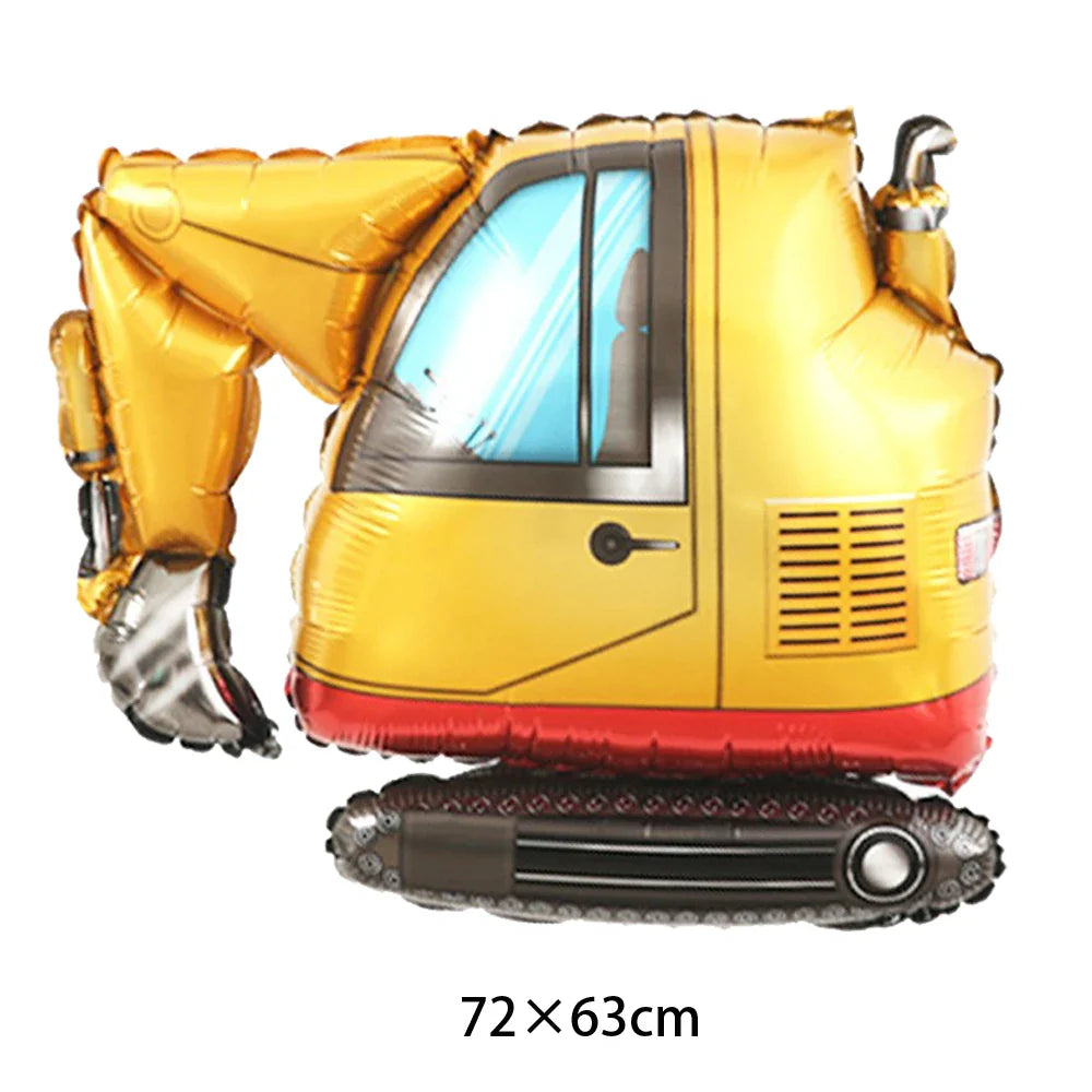 Construction Birthday Banner garland Construction Vehicles Truck Balloon Boys Birthday Party Decor Construction Party Decoration