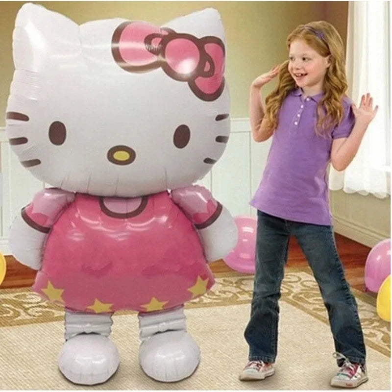 116x68cm Cute Hello Kitty Foil Balloons Set Kids Birthday Party Decorations Baby Shower DIY Supplies Girl Photo Props Gifts
