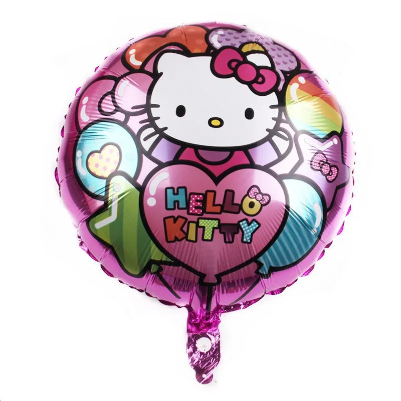 Cartoon Cute Angel Hello Kitty Foil Balloon for Children's Happy Birthday Party Hello Kitty Foil Balloons Baby Shower Globos