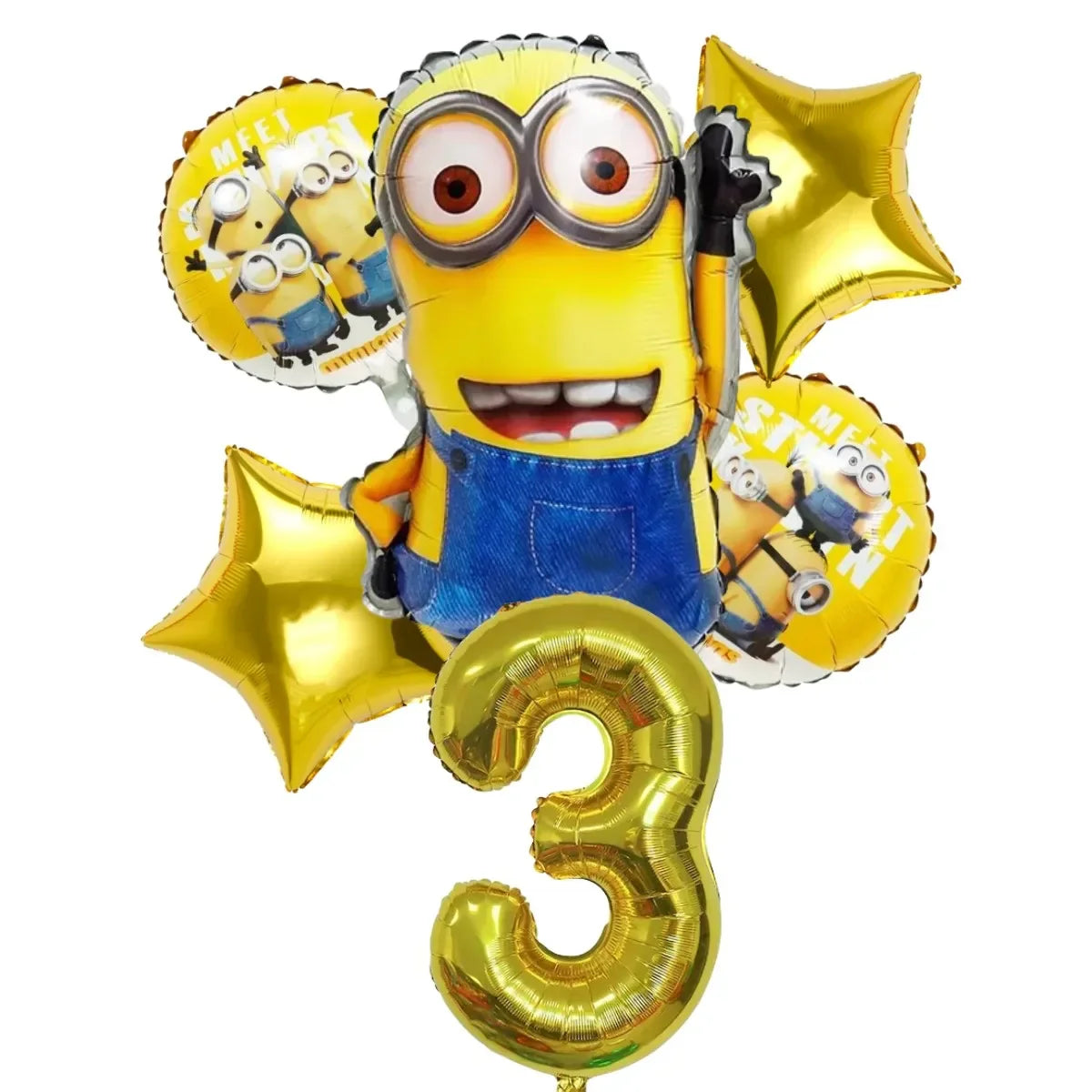 Hot Anime Yellow Birthday Party Baby Shower Balloon Set Disposable Tableware Decoration Supplies Cup Napkin Background Boy Likes