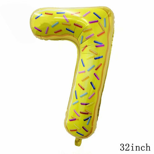 32Inch Donut globos Foil Balloon Fruit Ice Cream Helium Balloon
