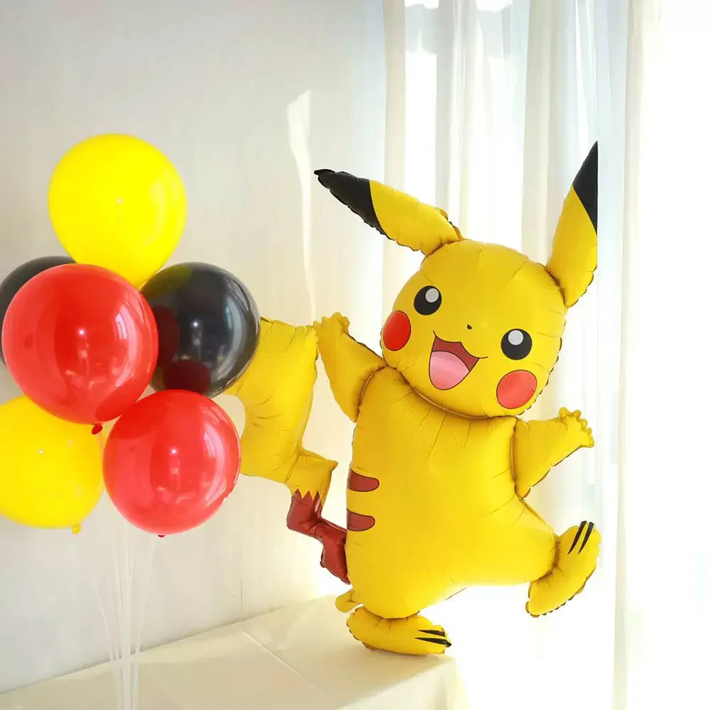 Pokemon Balloon Children Happy Birthday Party Decoration Pikachu Charmander Anime Figure Balloons Cute Cartoon Party Supplies