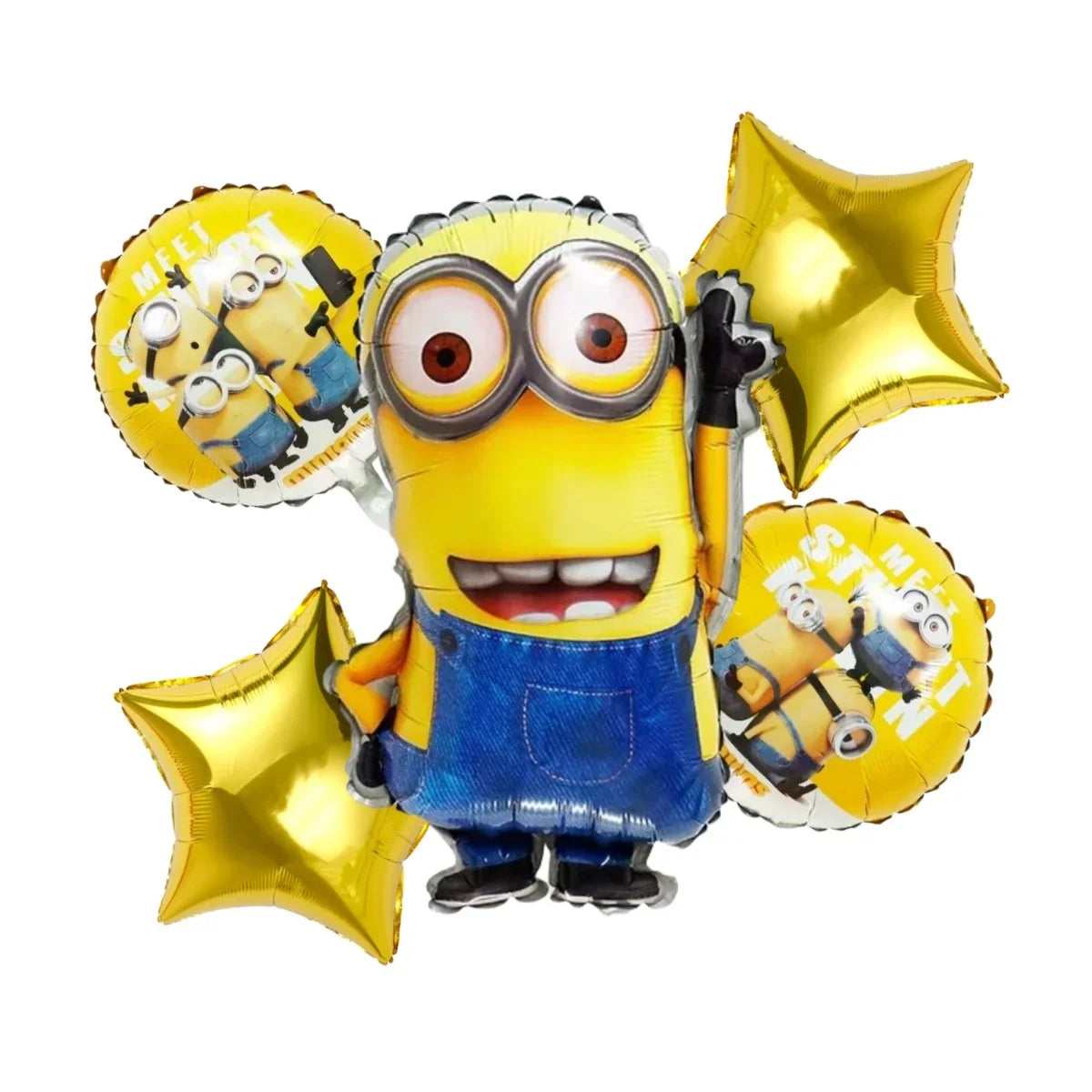 Hot Anime Yellow Birthday Party Baby Shower Balloon Set Disposable Tableware Decoration Supplies Cup Napkin Background Boy Likes