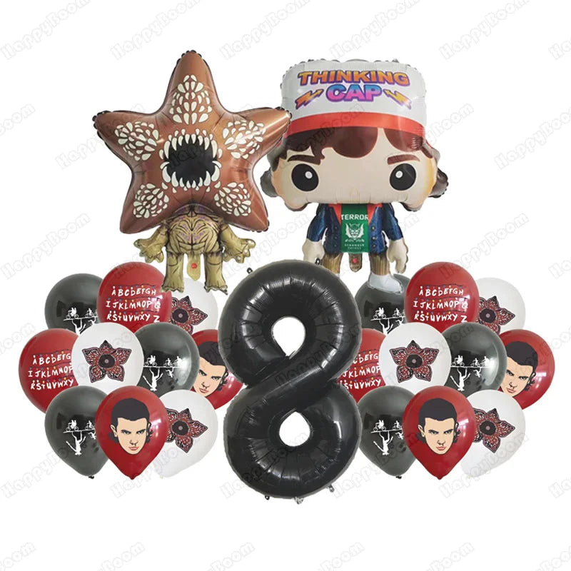 Cartoon Strange Story Foil Balloons Carnivorous Flower Festival Decoration Latex Birthday Party Balloon Christmas Supplies