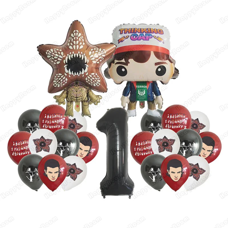 Cartoon Strange Story Foil Balloons Carnivorous Flower Festival Decoration Latex Birthday Party Balloon Christmas Supplies