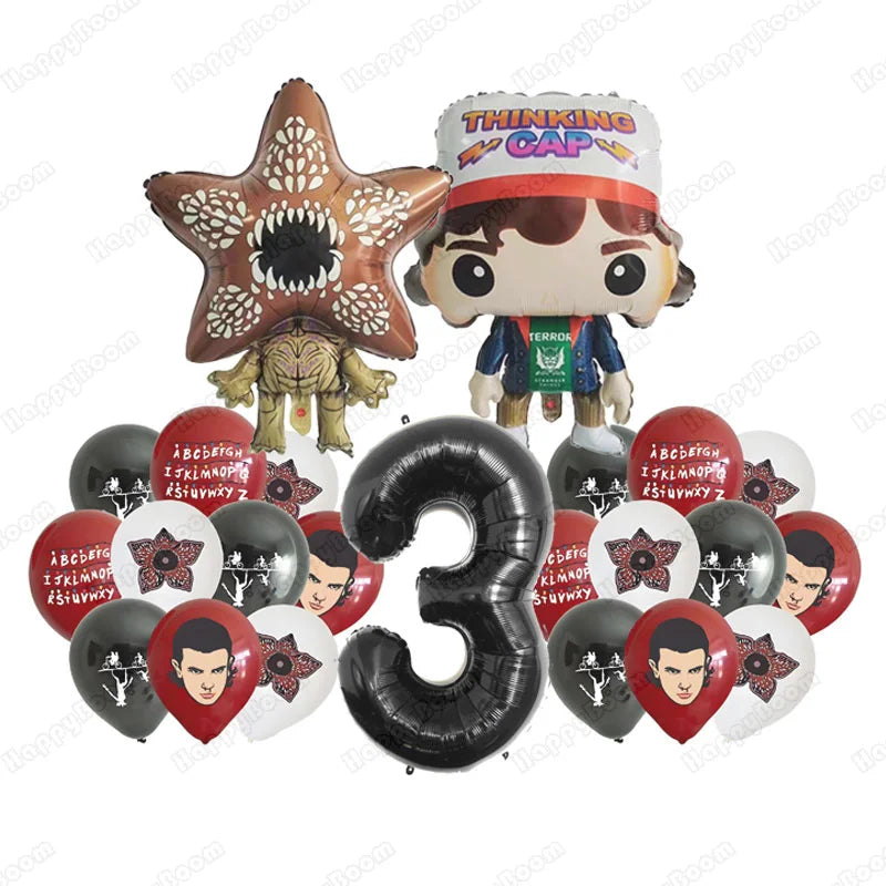 Cartoon Strange Story Foil Balloons Carnivorous Flower Festival Decoration Latex Birthday Party Balloon Christmas Supplies