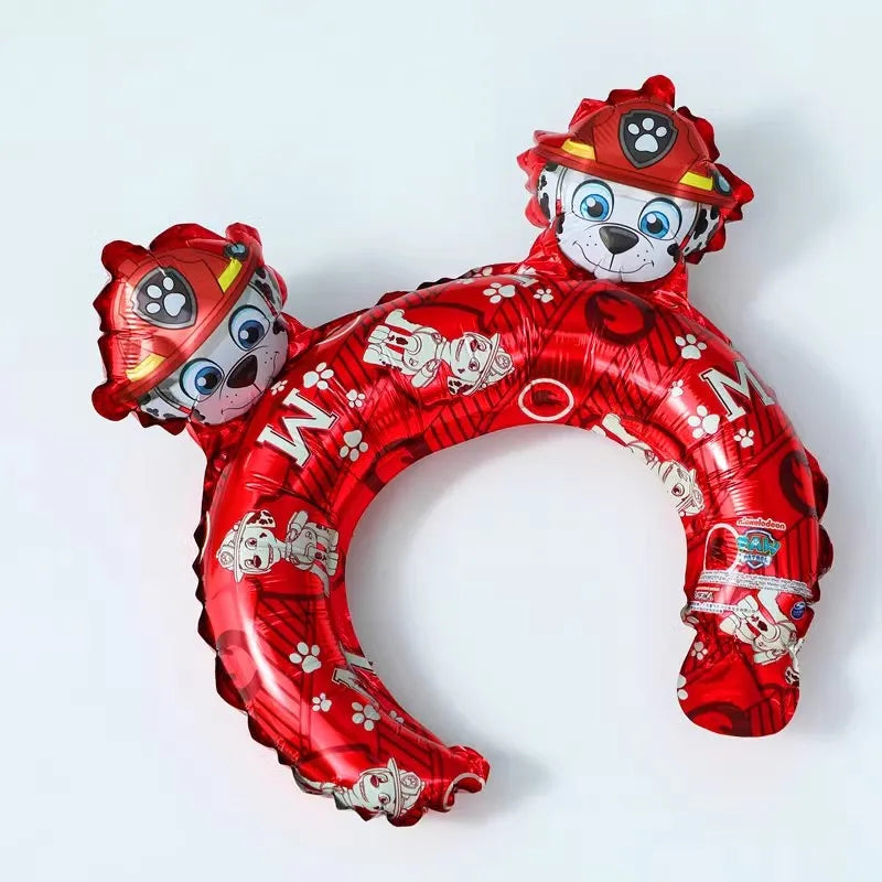 16Pcs Paw Patrol Ear Hair Accessories Balloon Baby Shower Children's Toys Birthday Party Decoration Gift Air Globos