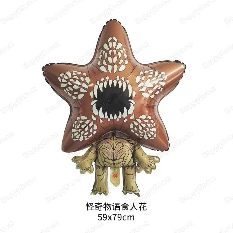 Cartoon Strange Story Foil Balloons Carnivorous Flower Festival Decoration Latex Birthday Party Balloon Christmas Supplies