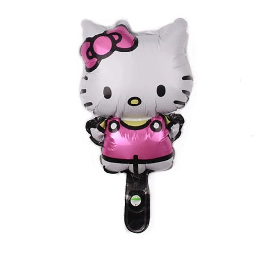 10pcs Mini Hello Kitty Balloons Birthday Party Decor Supplies Kawaii KT Cat Foil Balloon Kit Baby Shower Girls Gift Toys