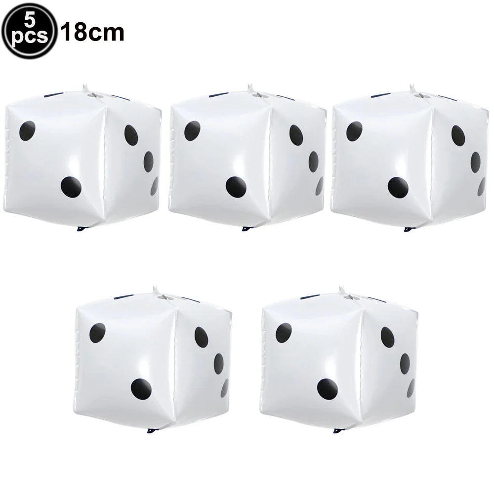 Casino Party Decoration Poker Honeycomb Ball Poker Card Garlands Balloons Casino Las Vegas Themed Adult Birthday Party Supplies