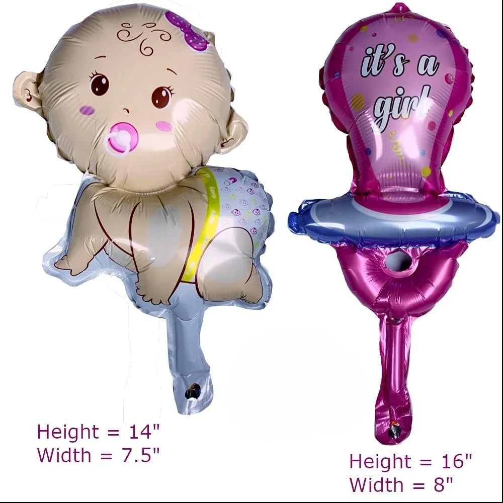 5pcs Mini Baby Boy Girl Gendar Reveal Party Suppliers Birthday Party Decoration Air Balloons