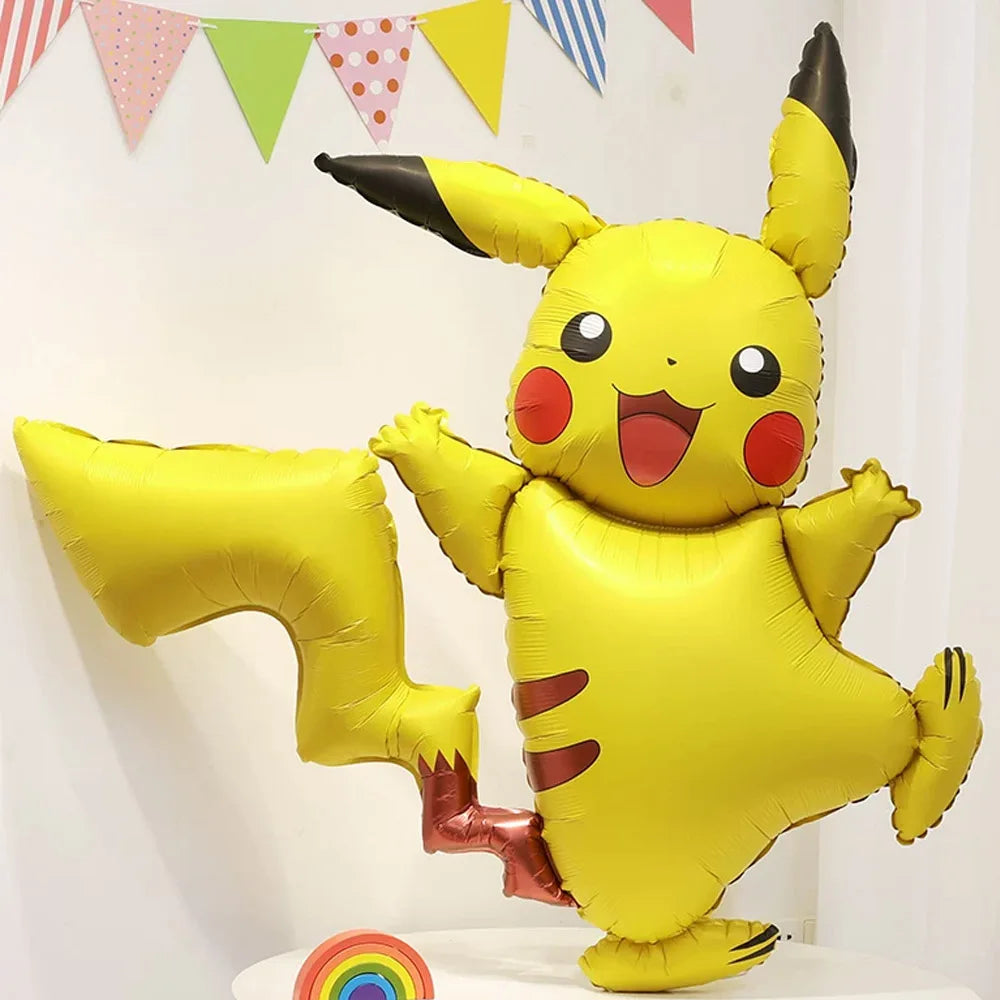 Pokemon Balloon Children Happy Birthday Party Decoration Pikachu Charmander Anime Figure Balloons Cute Cartoon Party Supplies