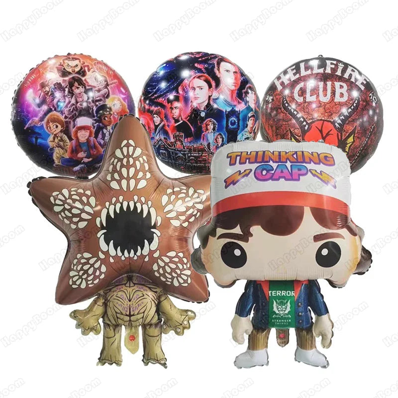 Cartoon Strange Story Foil Balloons Carnivorous Flower Festival Decoration Latex Birthday Party Balloon Set Baby Shower Gift Toy