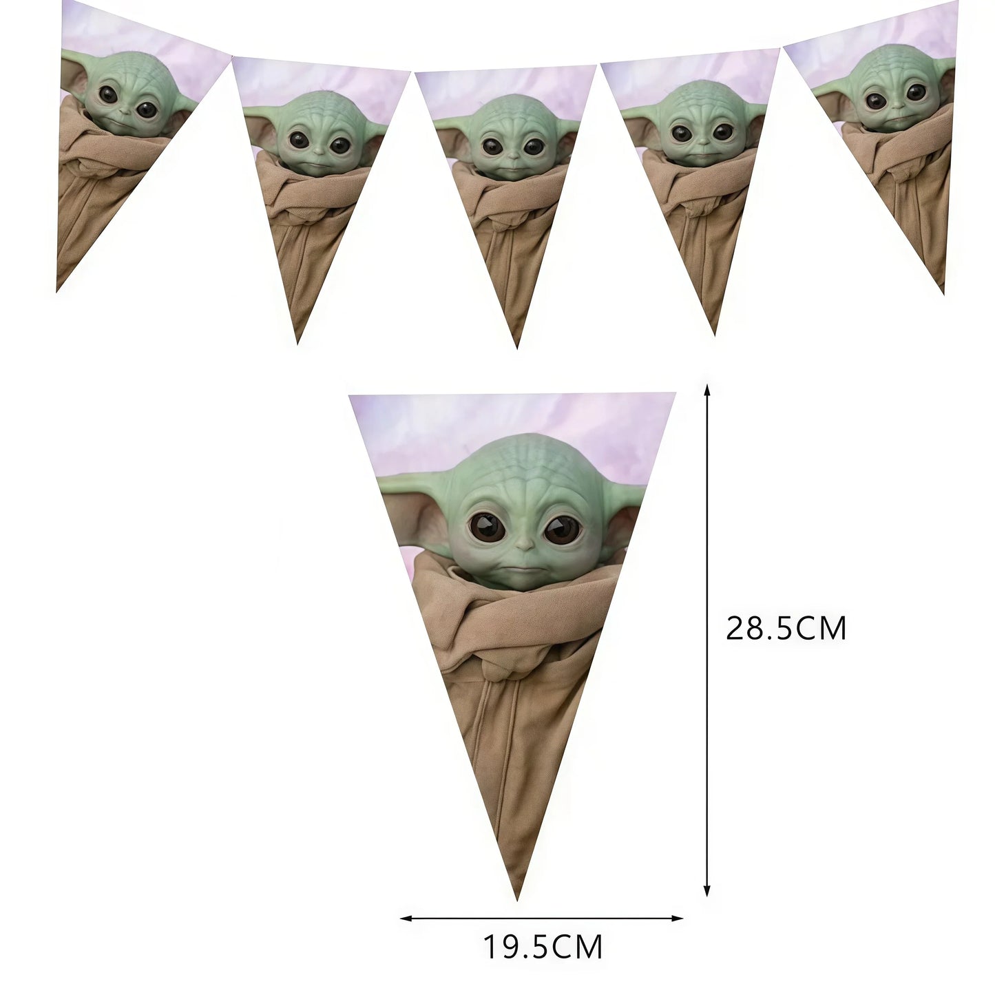 Cute Yodaes Baby Birthday Party Decorations Cup Plate Napkin Cake Topper Tablecloth Balloon Banner Favors Kids Boys Baby Shower