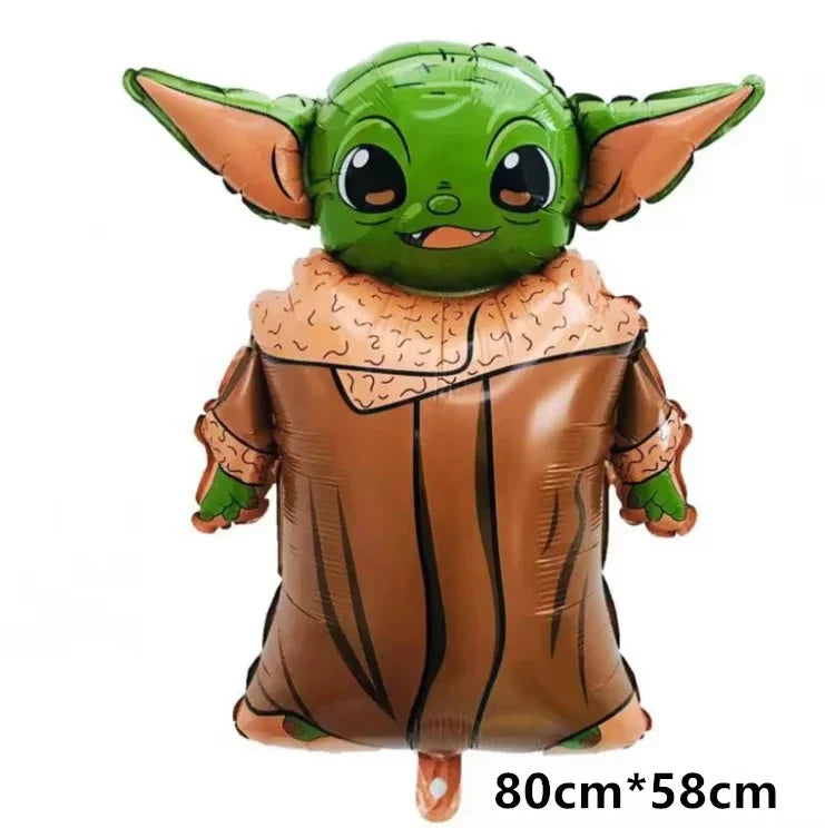 Cute Yodaes Baby Birthday Party Decorations Cup Plate Napkin Cake Topper Tablecloth Balloon Banner Favors Kids Boys Baby Shower