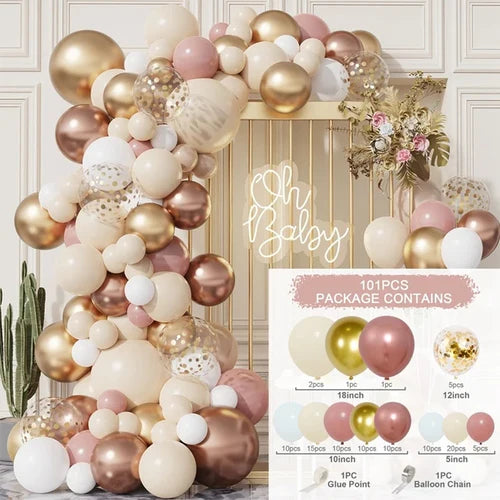 Balloon Garland Arch Kit Birthday Party Decoration Girl Birthday Foil