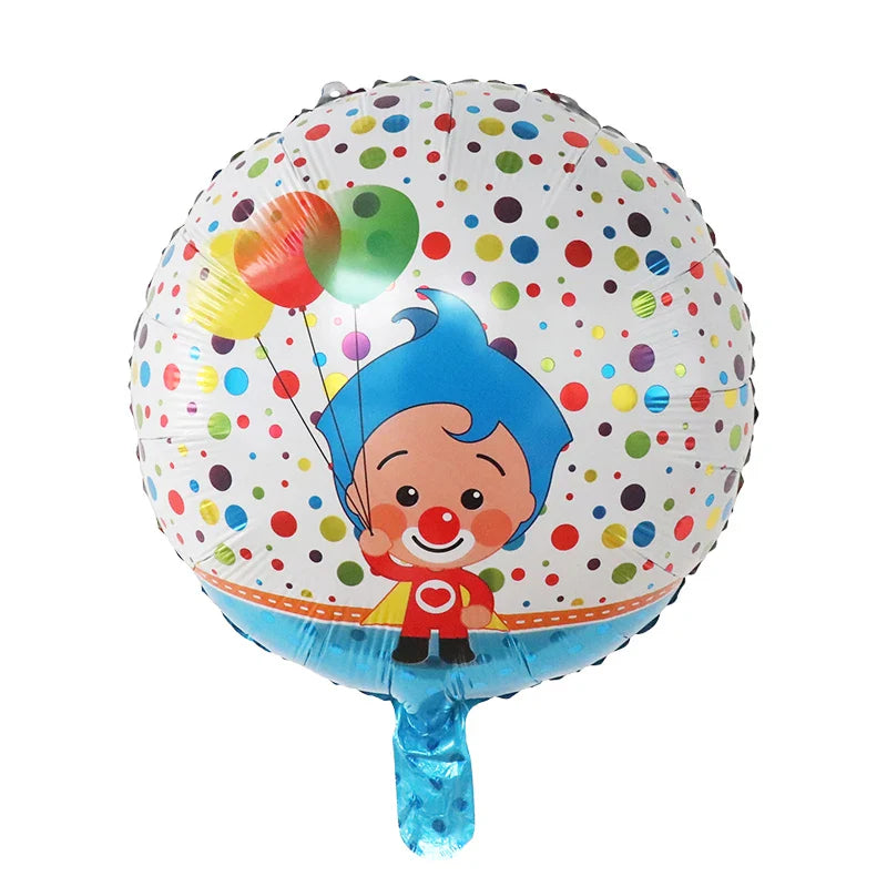 98pcs/Set Cartoon Clown Arch Garland Kit Foil Number Balloons Latex