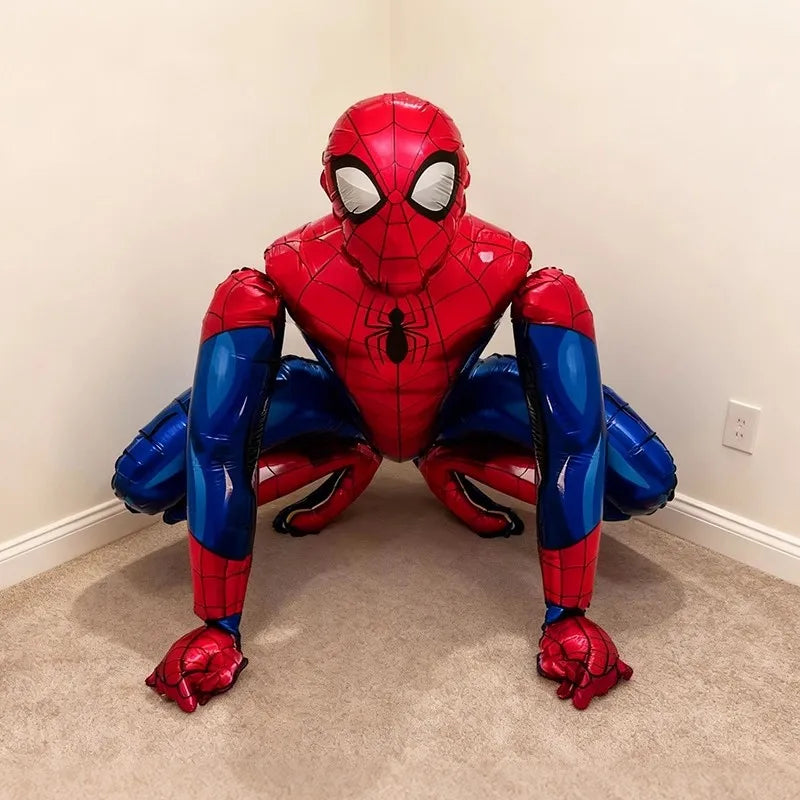 65x42cm Big 3D Spiderman Iron Man Balloons Standing Aluminum Foil