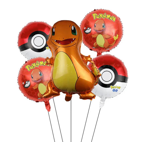 1Set Cartoon Party Balloon jump Pikachu Little Fire Dragon Jenny
