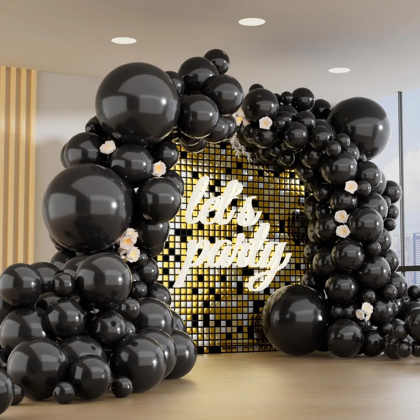 150 different sizes of balloon sets, 4 sizes of party balloon garland