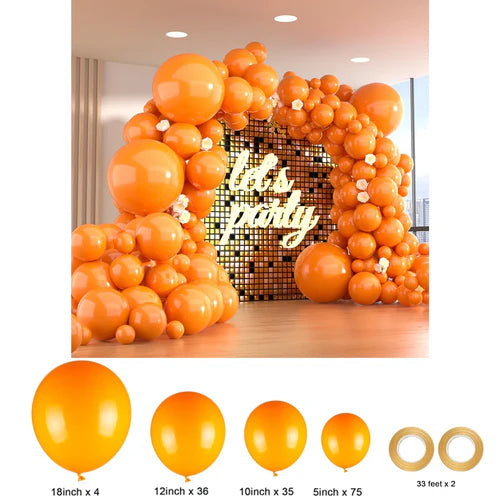 150 different sizes of balloon sets, 4 sizes of party balloon garland
