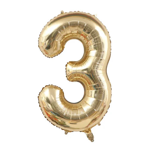 1PCS 40 inch large white gold light gold digital foil balloon for