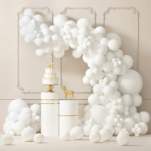 96pcs Pastel Blue/Pink/Yellow/Purple Balloons Set (18/12/10/5 In) for