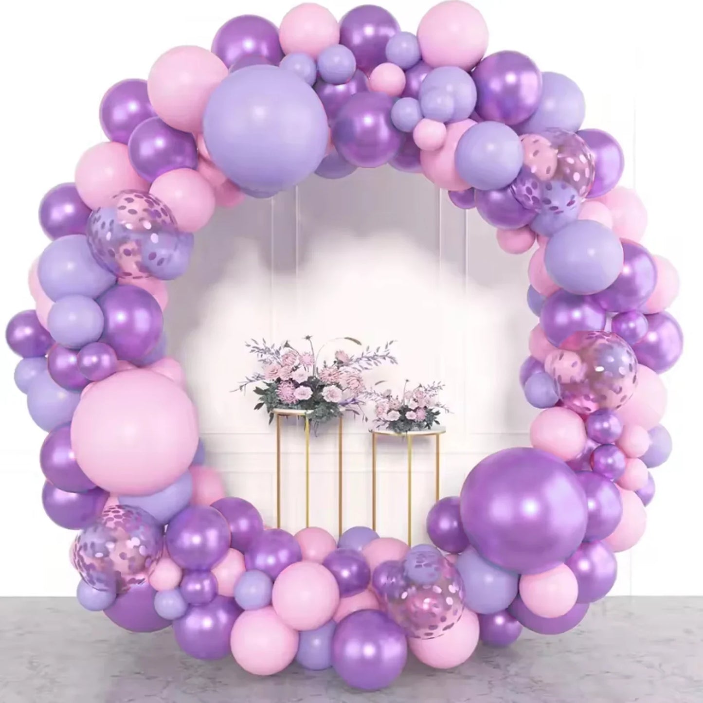 110Pcs Sand White and Gold Balloon Garland Arch Kit for Bridal Wedding