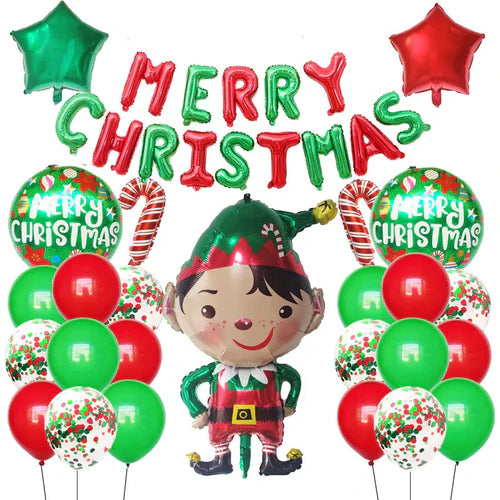 Red Green White Christmas Balloon Garland Arch Kit Xmas Christmas