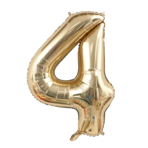 1PCS 40 inch large white gold light gold digital foil balloon for
