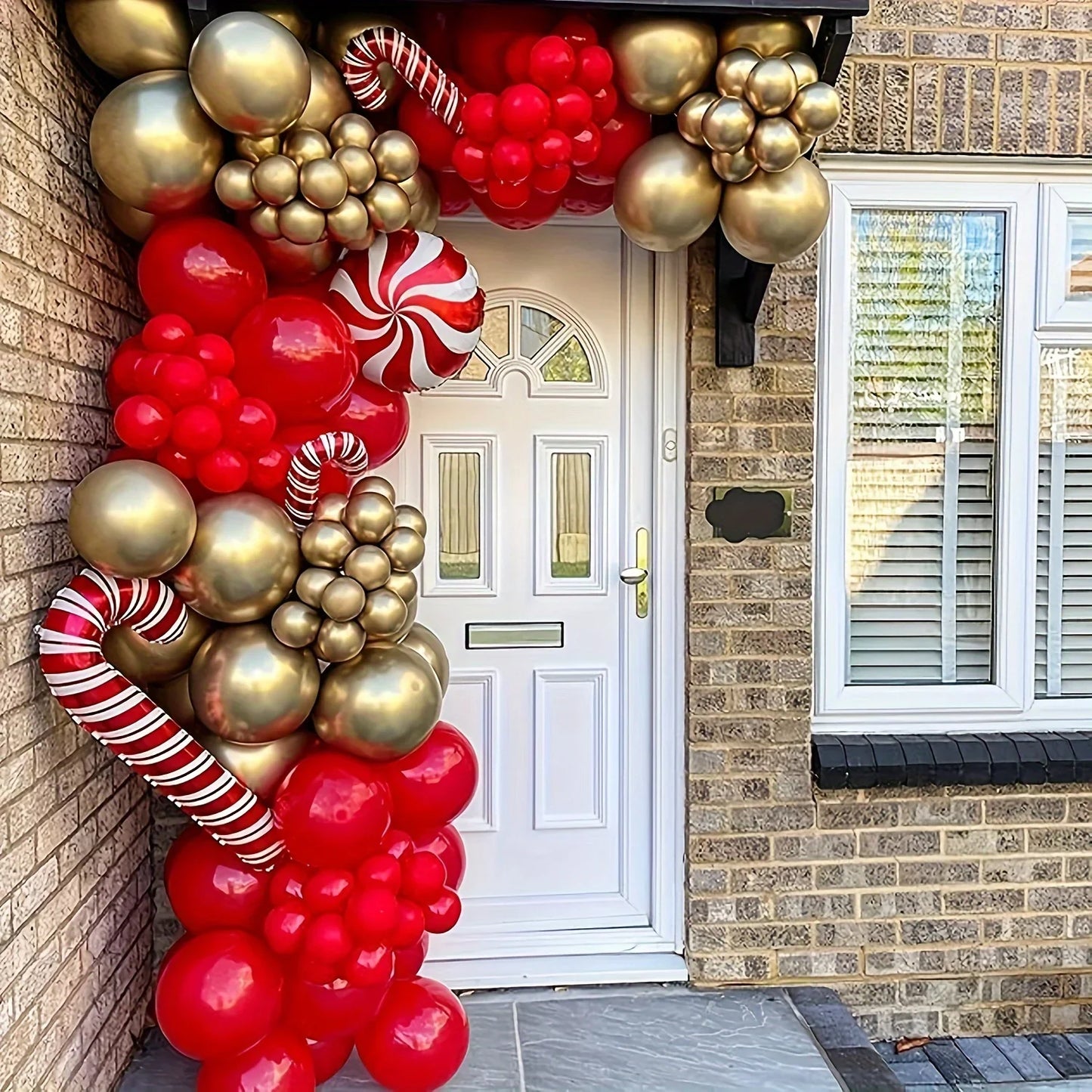 105pcs/Set Red & Gold Balloon Garland Arch Kit for