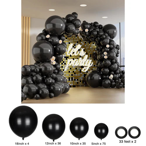 150 different sizes of balloon sets, 4 sizes of party balloon garland