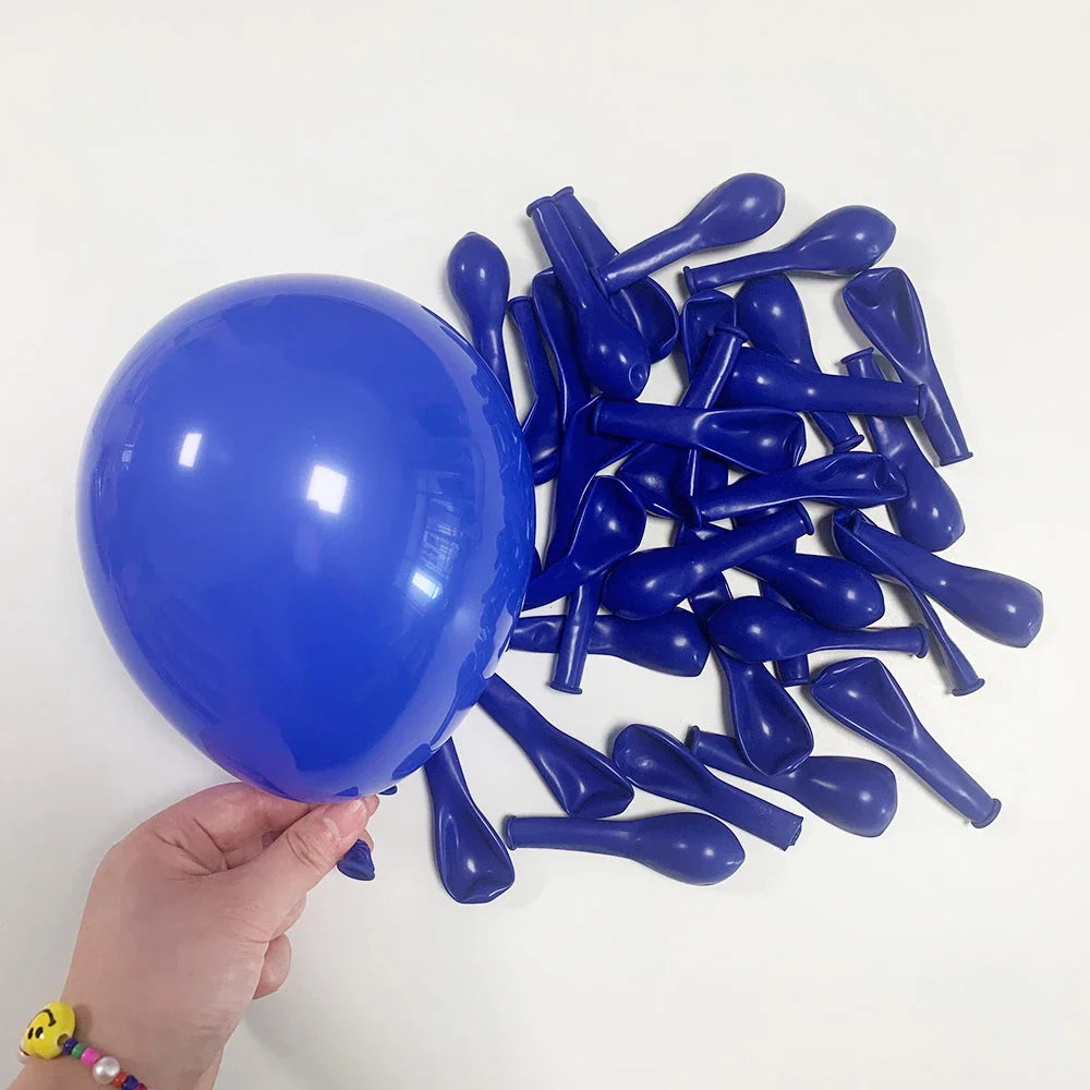 Red Green Christmas Balloons Garland Arch Kit Blue Yellow Ballon Set