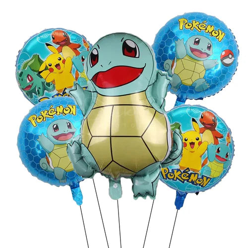 1Set Cartoon Party Balloon jump Pikachu Little Fire Dragon Jenny