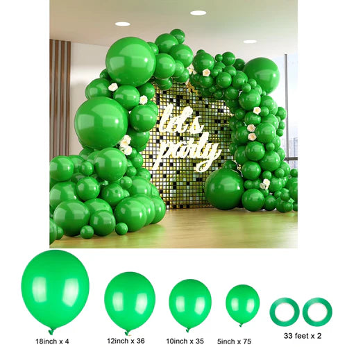 150 different sizes of balloon sets, 4 sizes of party balloon garland