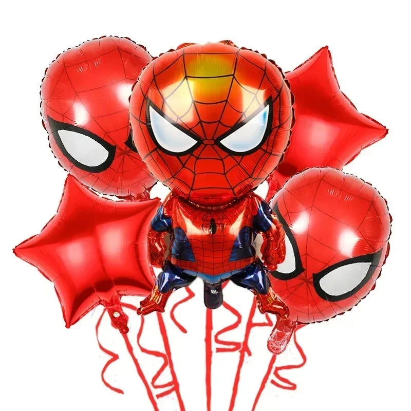 5pcs Children's Birthday Party Globos Decoration Avengers Theme Iron