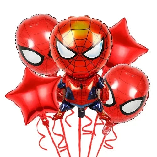 5pcs Children's Birthday Party Globos Decoration Avengers Theme Iron
