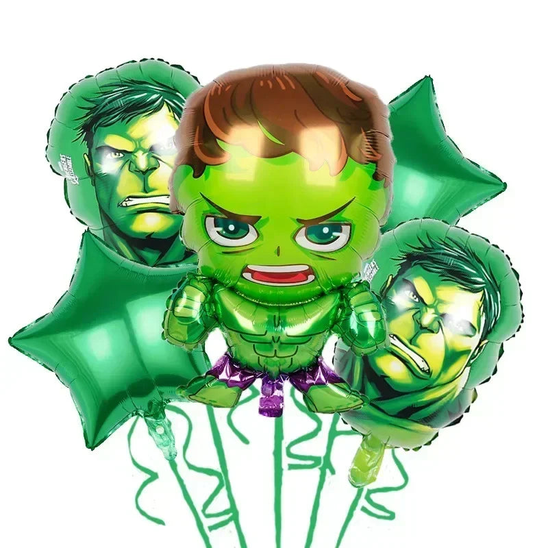 5pcs Children's Birthday Party Globos Decoration Avengers Theme Iron