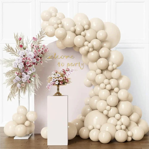 96pcs Pastel Blue/Pink/Yellow/Purple Balloons Set (18/12/10/5 In) for