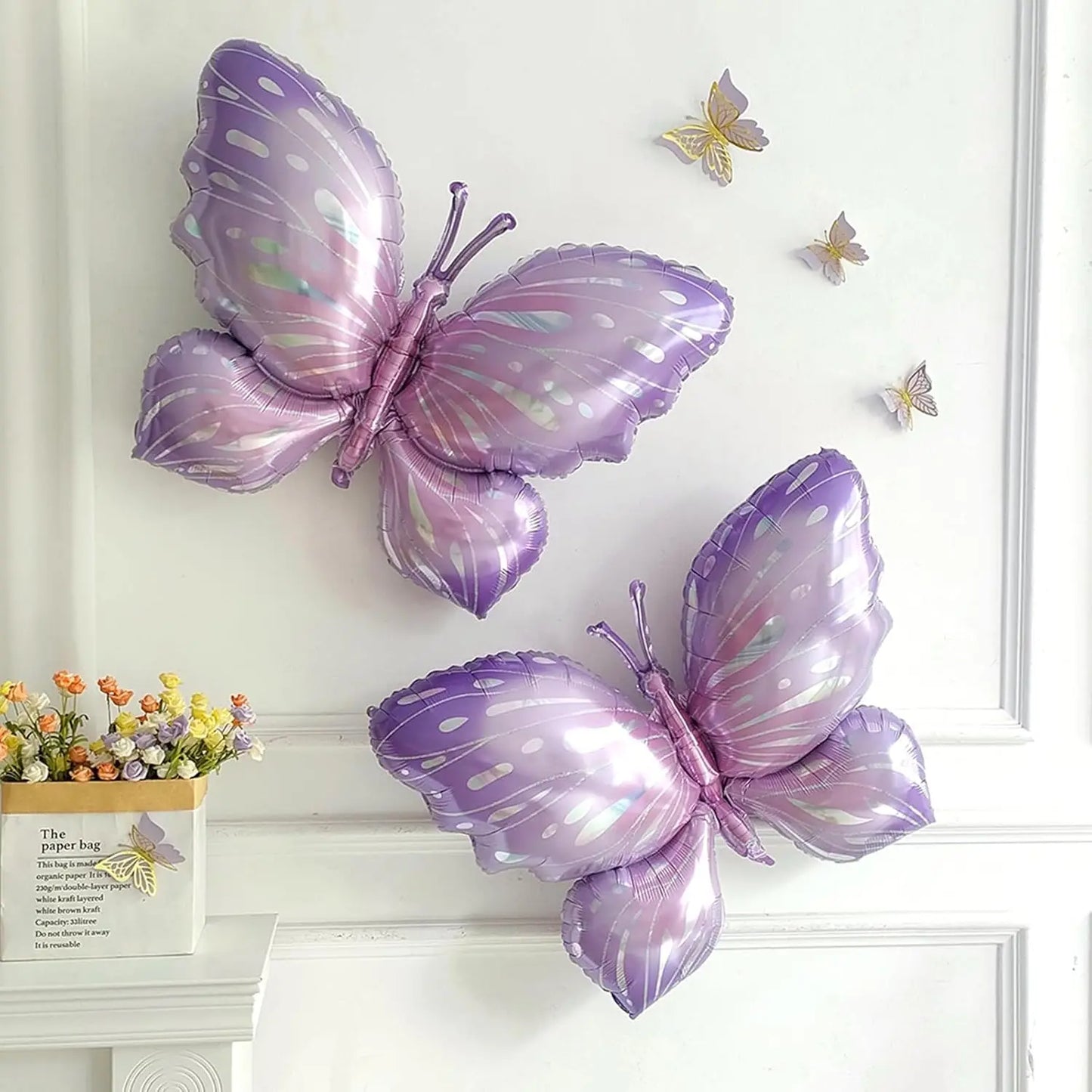 137pcs Pastel Butterfly Balloon Arch Kit - Lavender Floral Garland