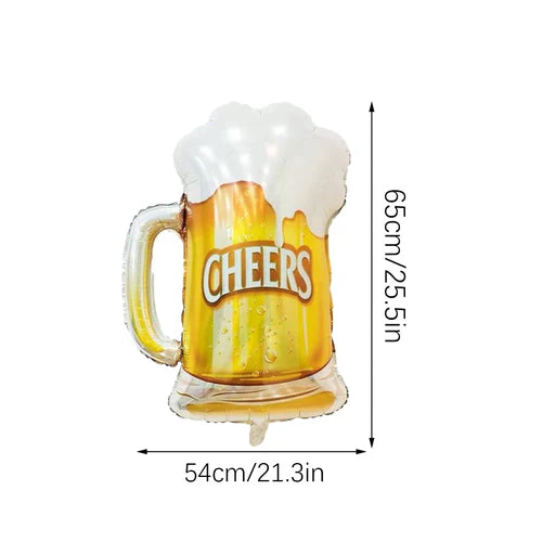 Whiskey beer bottle glass balloons, birthday party, Oktoberfest, bar,