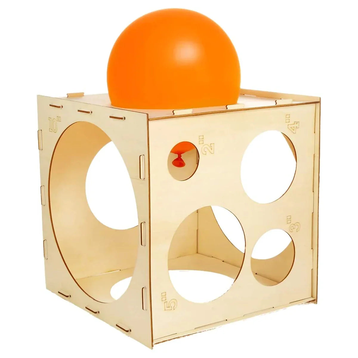 30cm Wood Balloon Sizer Cube Box Balloons Measuring box For Birthday