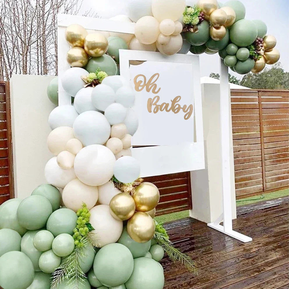 Green Balloon Garland Arch Kit Jungle Safari Party Baloon Birthday