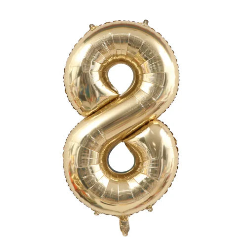 1PCS 40 inch large white gold light gold digital foil balloon for